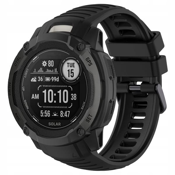 Silikoniranneke Garmin Instinct 2X Solar 50mm -kellolle, värit