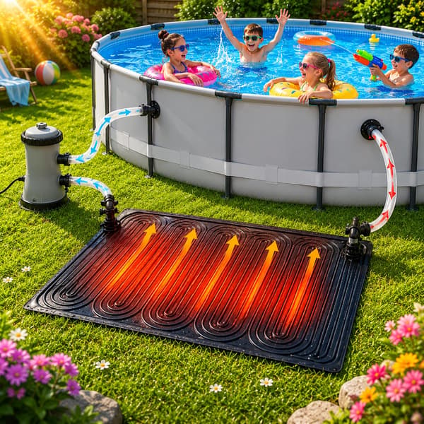 Solmatta för poolen Solvärmepanel Poolvärmekollektor