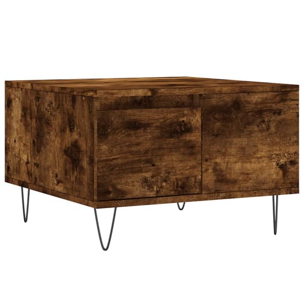 vidaXL sofabord røget eg 55x55x36,5 cm