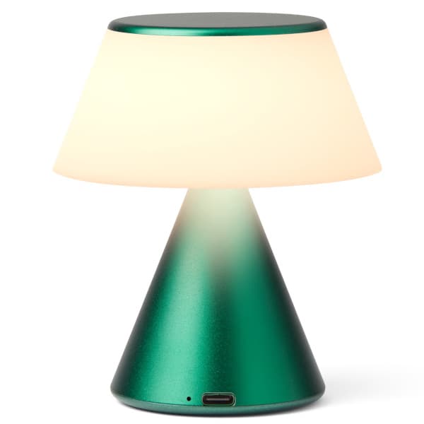 Lexon Luma M LED-lampa, mörkgrön