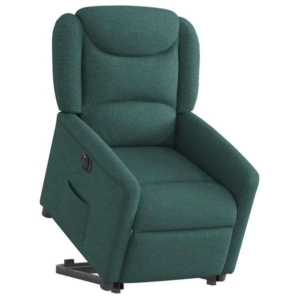 vidaXL Elektrisk lyftande massagefåtölj grön