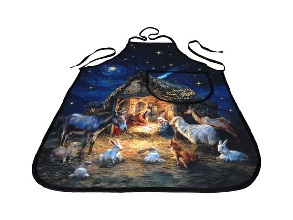 Carmani, köksförkläde - inspirerat av VAN GOGHs målning/Jul