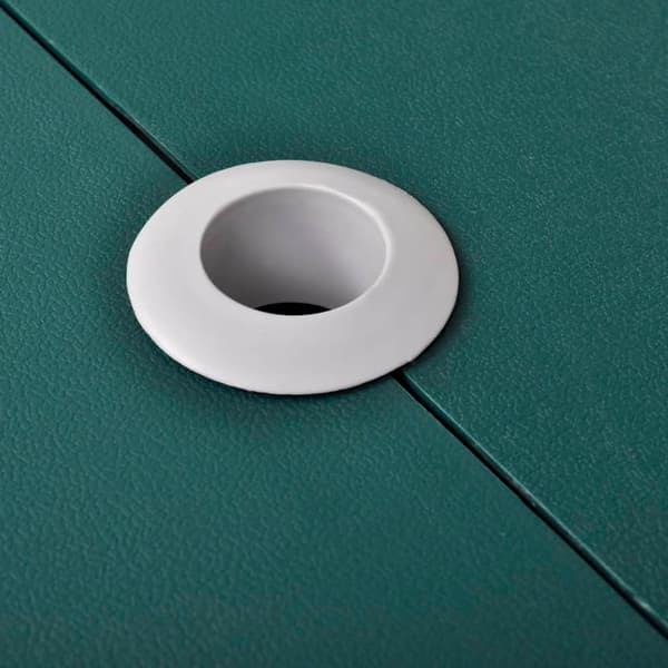 Campingset: bord och stolar, aluminium, grön