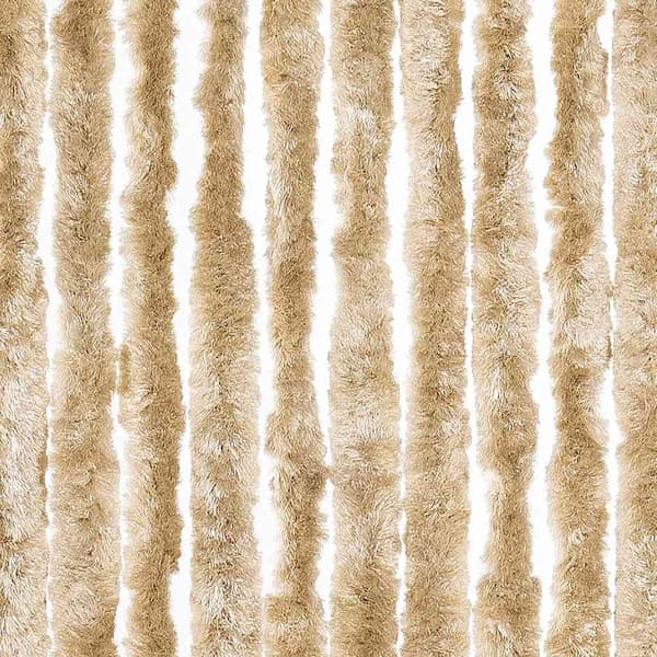 vidaXL Flugnät Beige 56x185 cm Chenille