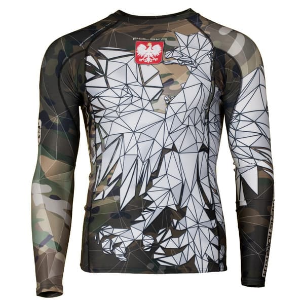 Herr långärmad rashguard POLSKA CAMO L CAMO