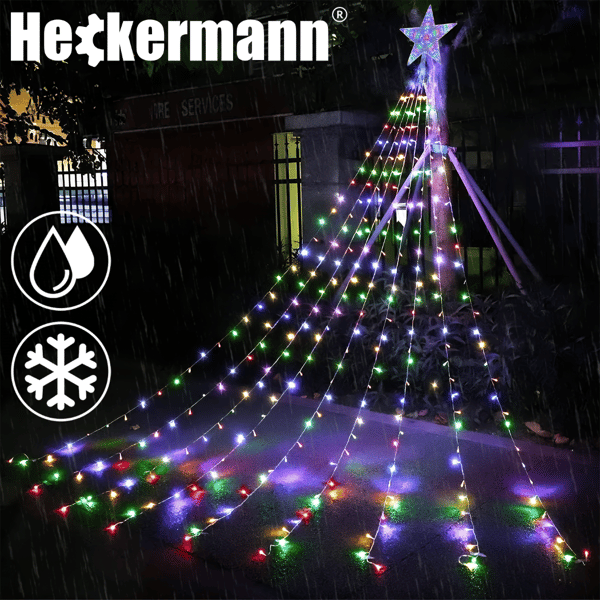 Julelys Juletræ Heckermann CL-G40SL Farverig