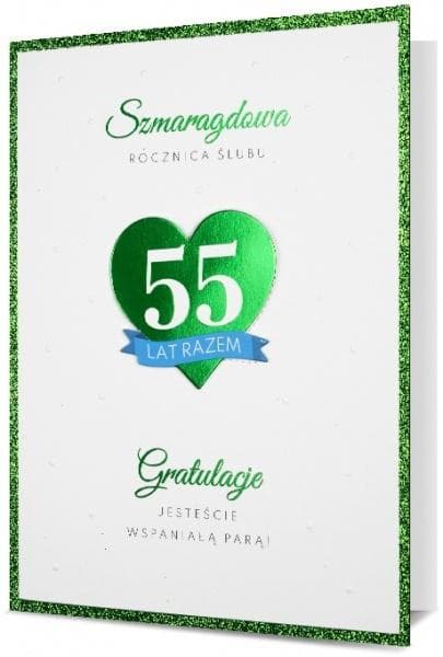 Kort B6 Bryllupsdag Smaragd HM200-2534