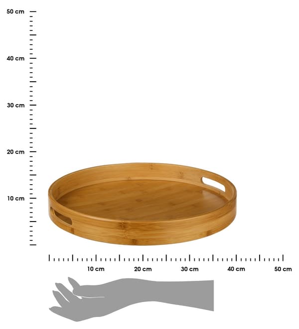 Rund bambusbakke 40 cm