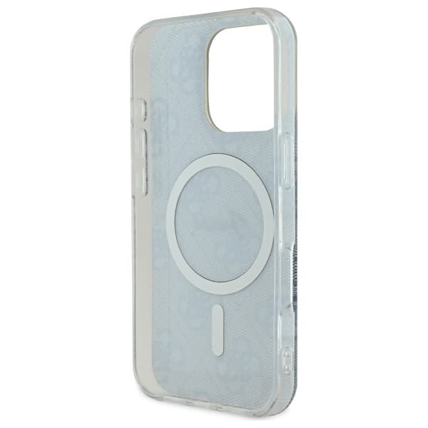 Guess IML 4G MagSafe-etui til iPhone 16 Pro, blå