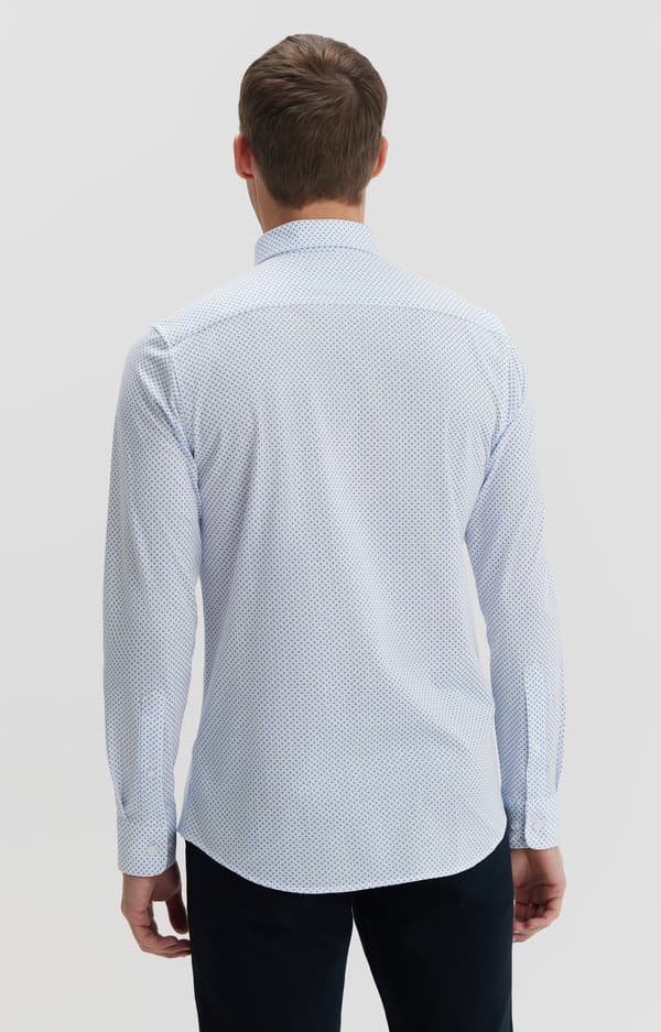 Slim fit skjorta med tryck L