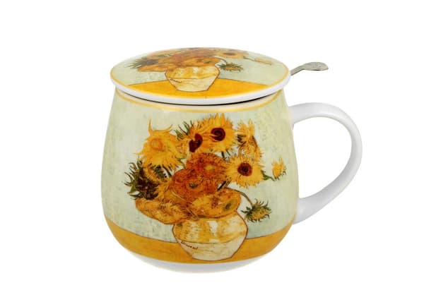 Van Gogh Auringonkukkia Teehaudutin Muki