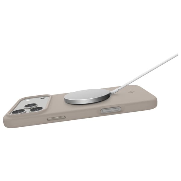 Spigen Silicone Fit MAG MagSafe-etui til iPhone 17 Pro i sten