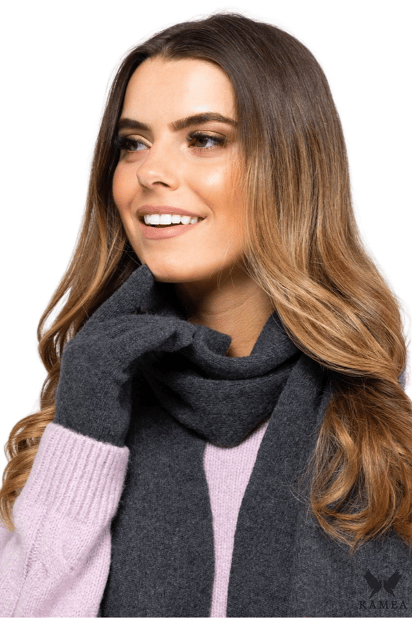 SCARF*02 dam vinter grafitfärgad