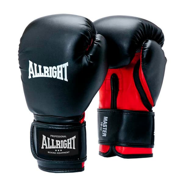 ALLRIGHT MASTER BOXNINGSHANDSKAR 10oz PU svart/röd 1092E