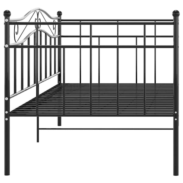 vidaXL Soffram svart metall 90x200 cm