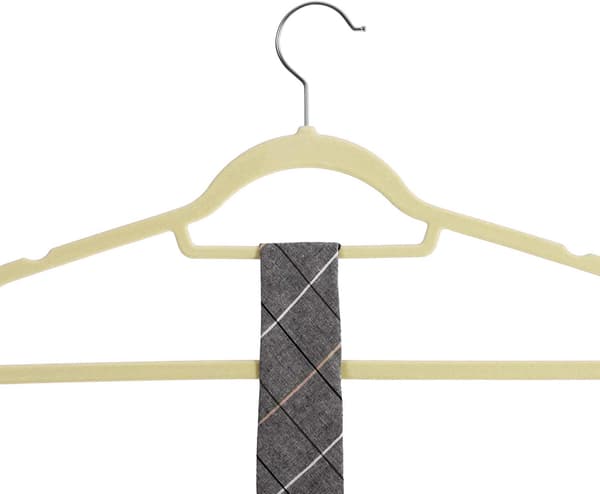 Maxi sammetsgalge, set om 20 - beige