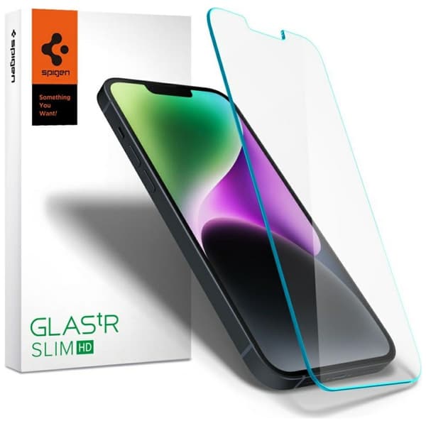 Härdat glas Spigen Glas.TR Slim för iPhone 17e/16e/14/13/13 Pro