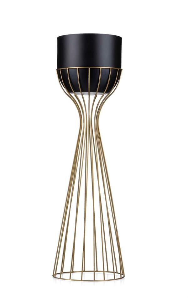 Moderne blomsterstativ 68 cm guldsort