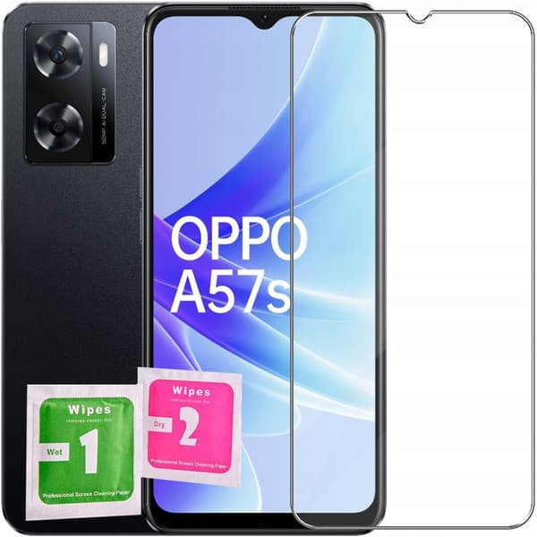 2x Hærdet glas til OPPO A57s / A57 glas | 2-pak