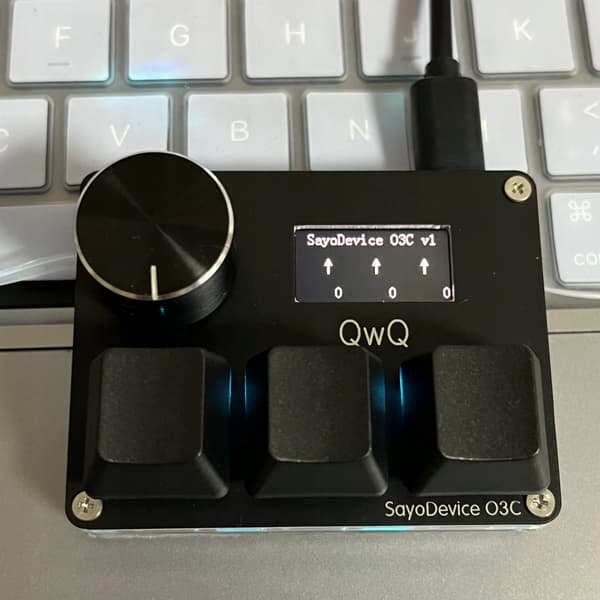 Sort SayoDevice OSU O3C hurtigudløserkontakt