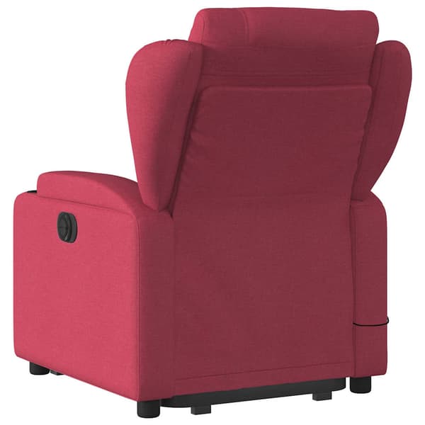 vidaXL Elektrisk lyftbar massagefåtölj röd