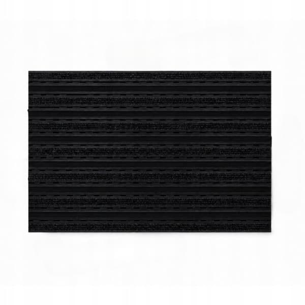 POLENTEX PREMIUM SORT DØRMÅTTE Combi Junior 12 GUMMIGREP 90x60 RAMME