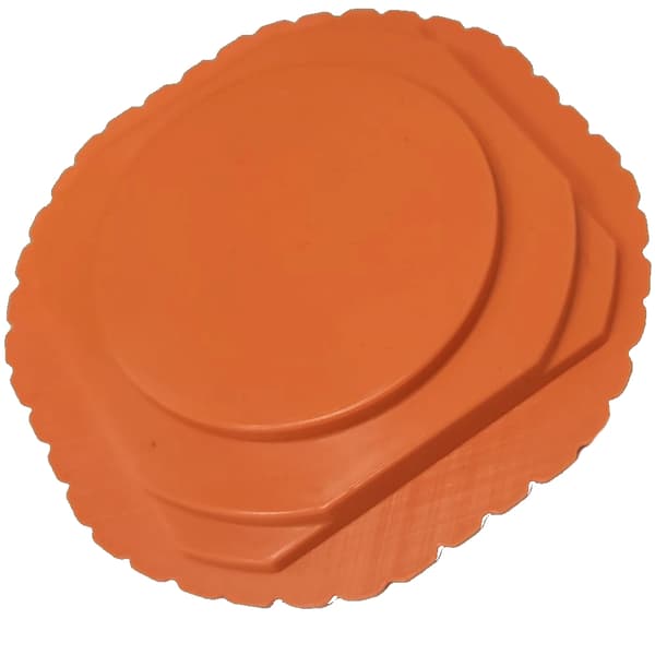 Monteringsdæksel til låg med overskæg til orange dåse 1 stk.