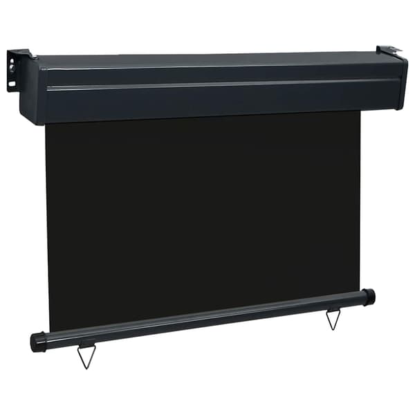 vidaXL sidemarkise til balkon 80 x 250 cm sort