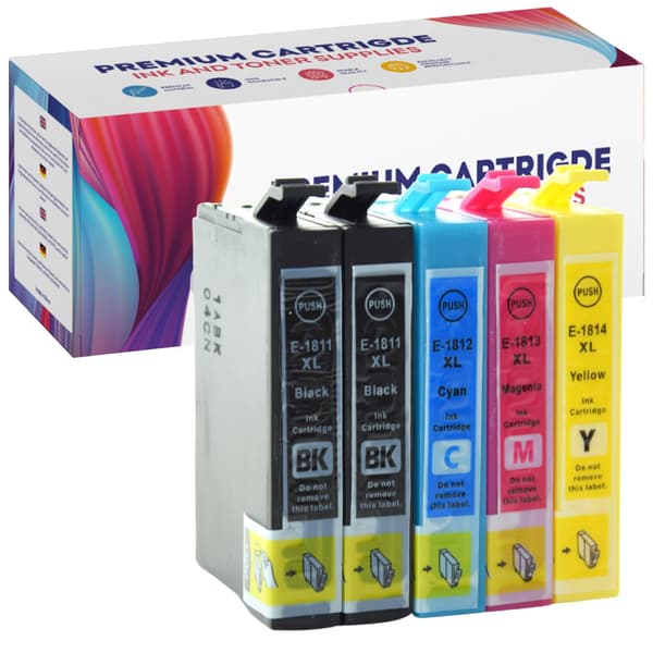 5x blæk til Epson E1816XL CMYKK