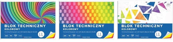 Teknisk blokfarve A4/10K (10 stk.)