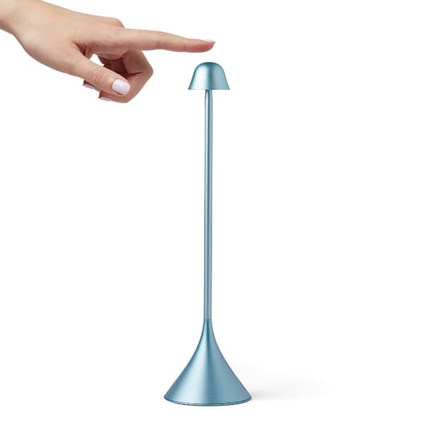 Lexon Steli Bell bordslampa ljusblå
