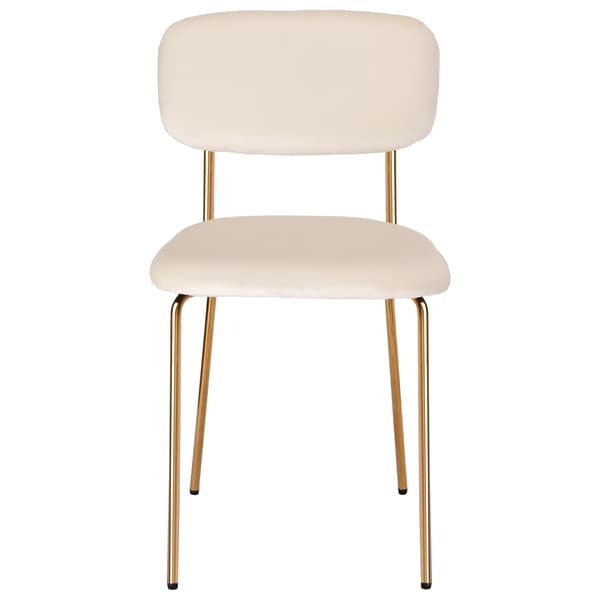 LOUIS guldbeige sammetsfåtölj