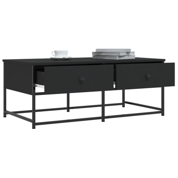 vidaXL sofabord, sort 100x51x40 cm, træbaseret materiale