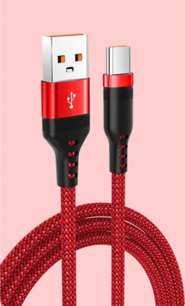 Stålgråt stærkt USB-A / USB-C-kabel 5M (5 meter) USB A - USB C 6A