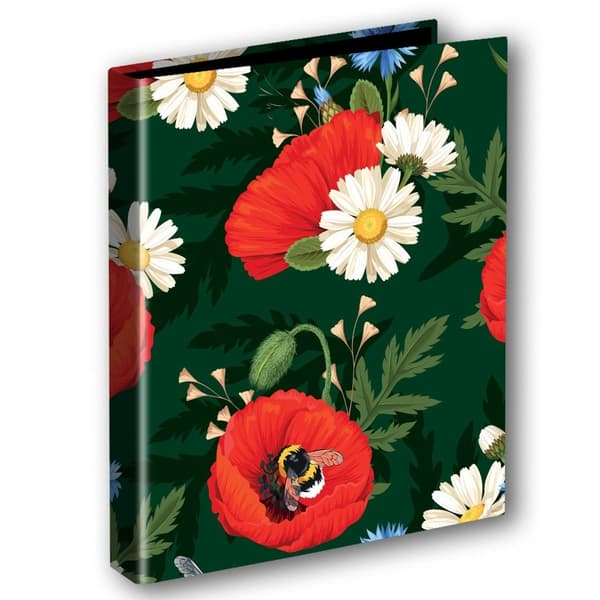 A4/2 ringbind Polske valmuer Blomster