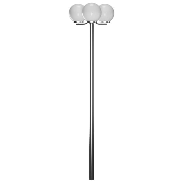 vidaXL Puutarhapylväslamppu, 3 palloa, 220 cm