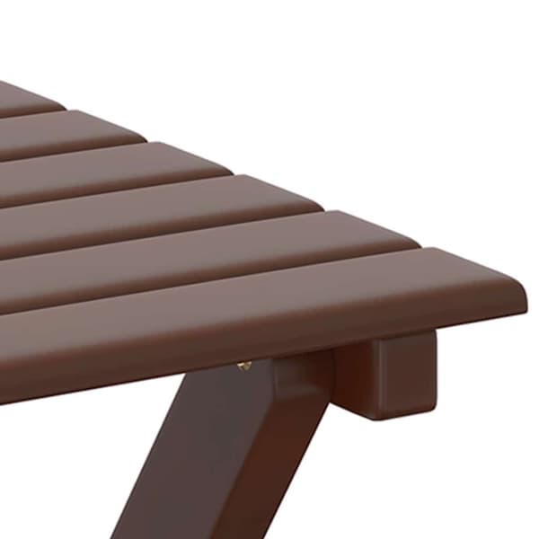 vidaXL foldbart sidebord brunt massivt poppeltræ