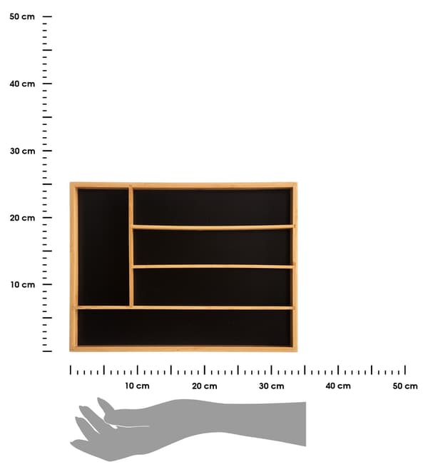 Bambus skuffeorganisator 34x25 cm