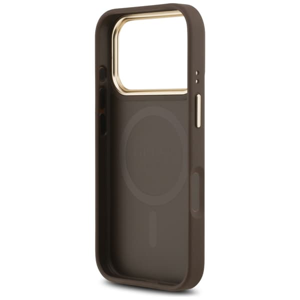 Guess 4G Stripe MagSafe-etui til iPhone 17 Pro brunt