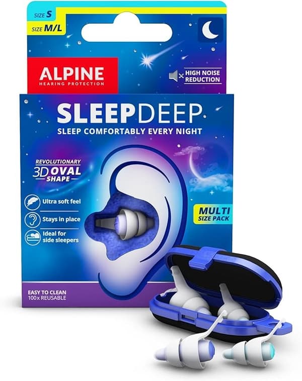 Alpine SleepDeep Multipack søvnørepropper (2 størrelser)