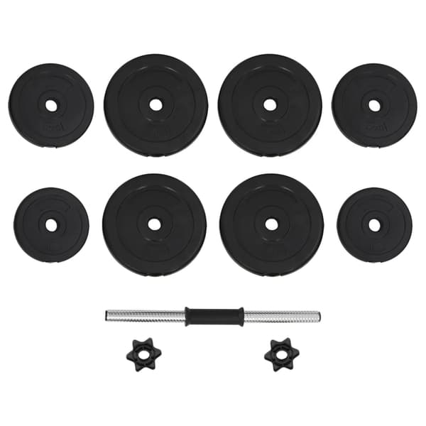 vidaXL 15 kg hantel