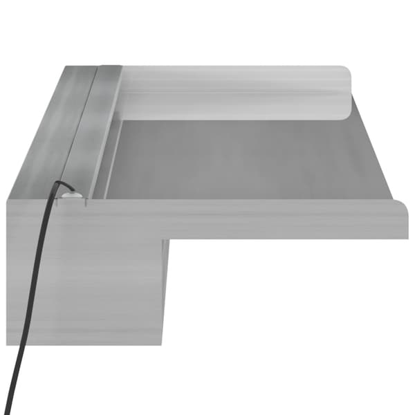 vidaXL vandfaldstud med RGB LED rustfrit stål 108 cm