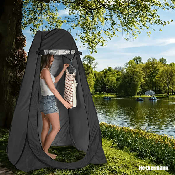 Svart turistsköttält 120 cm