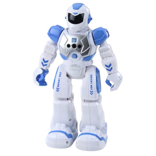 Fjernstyret pædagogisk robot RC talende dansende lys lyder blå