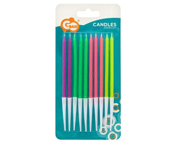 Neonlys 13,5x0,4 cm 10 stk.