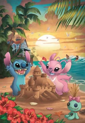 500-bitars pussel. Kompakt. Stitch & Angel