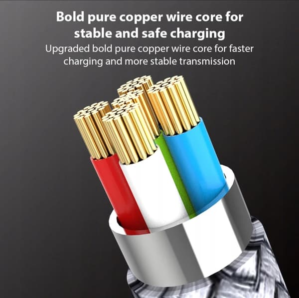 Stålgråt USB-A / USB-C 90° vinklet kabel 8m (8 meter) 6A