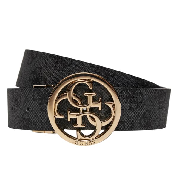 Guess Sort Vendbart Damebælte med Monogram, Noelle REV H35 S