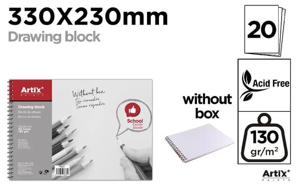 Ritblock 33x23cm 130g