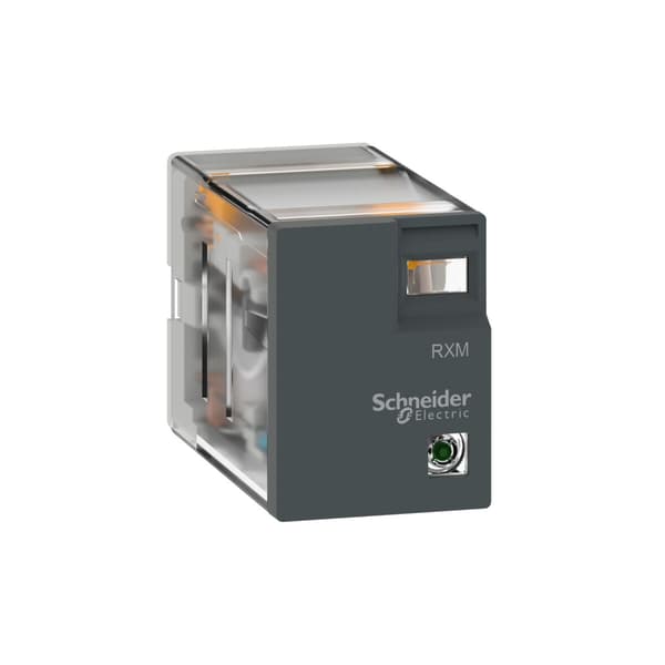 Miniaturrelæ 2L LED 24V AC, 5A, 2 C/O kontakter